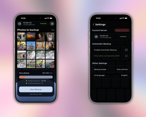 Preparing for the transfer and configuring the TonfotosSync app